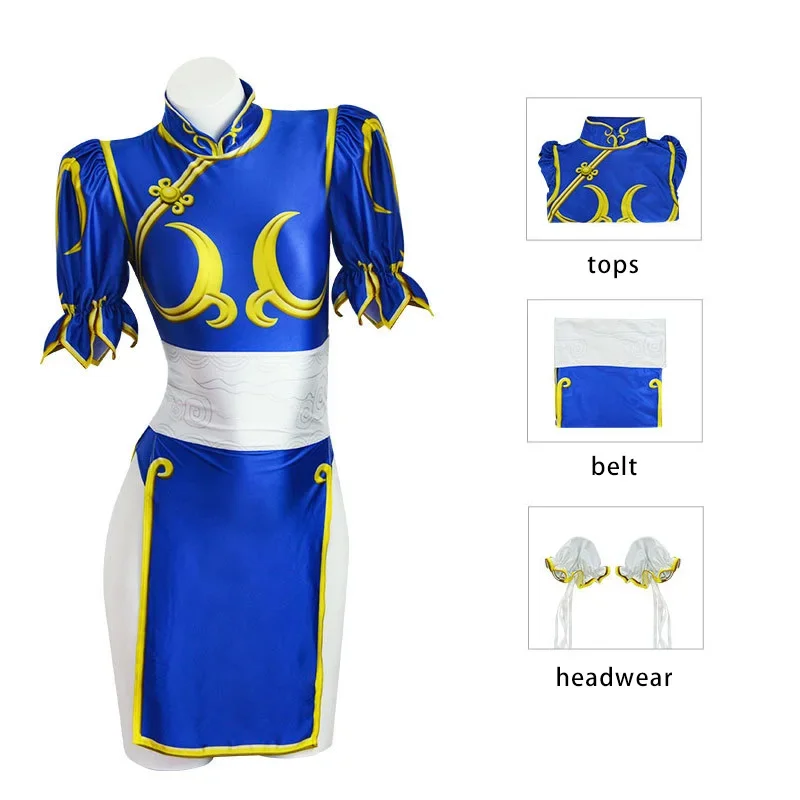 Women'S Accessories Clothing - Costume da Cosplay Chun Li di