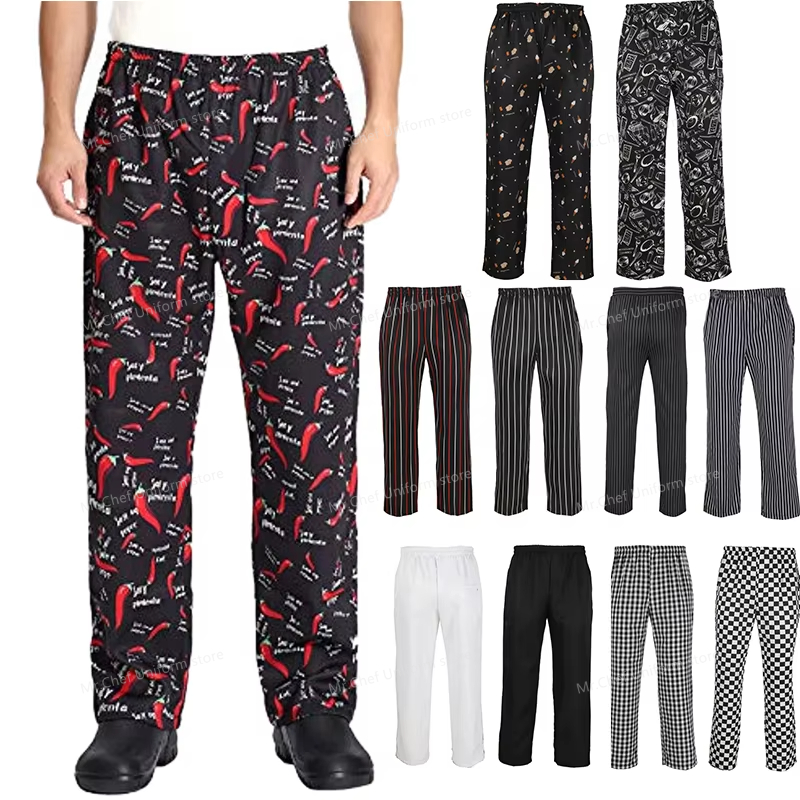 Women Kitchen Accessories - Pantaloni da chef per uomo Ristorante