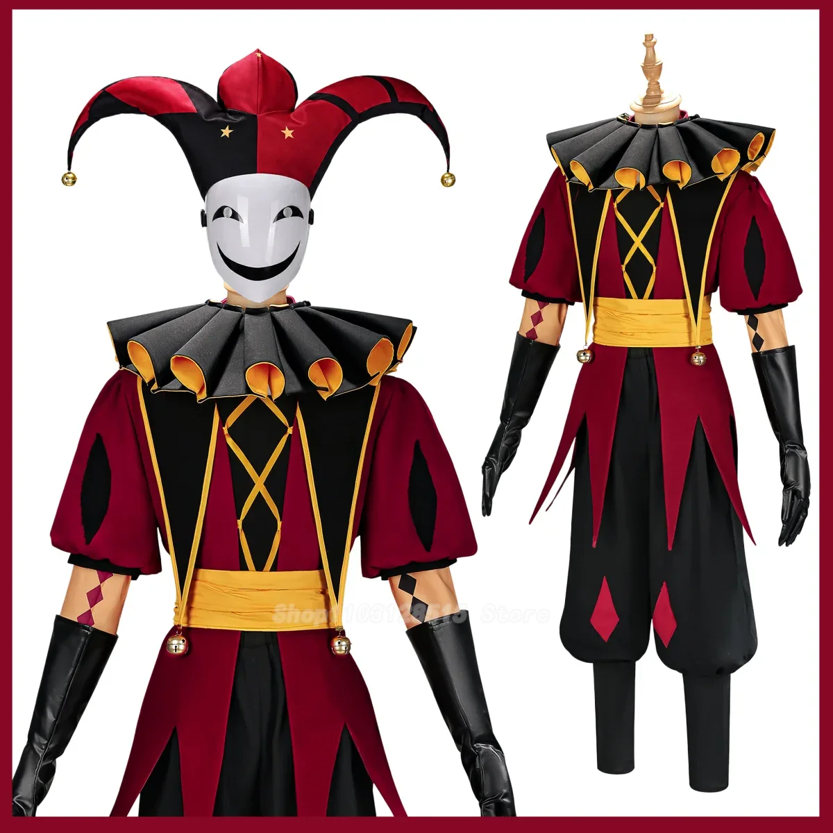 Costume da Pierrot Arlecchino, - Women'S Red Accessories recensione e prezzo