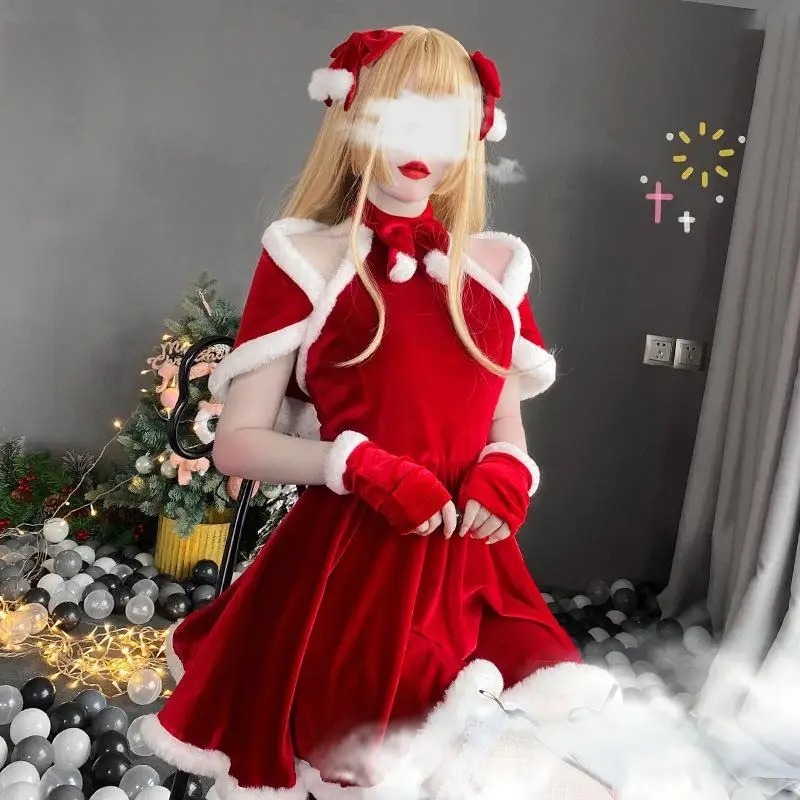 Costume da Cosplay Natalizio,  - Women'S Red Accessories recensione e prezzo