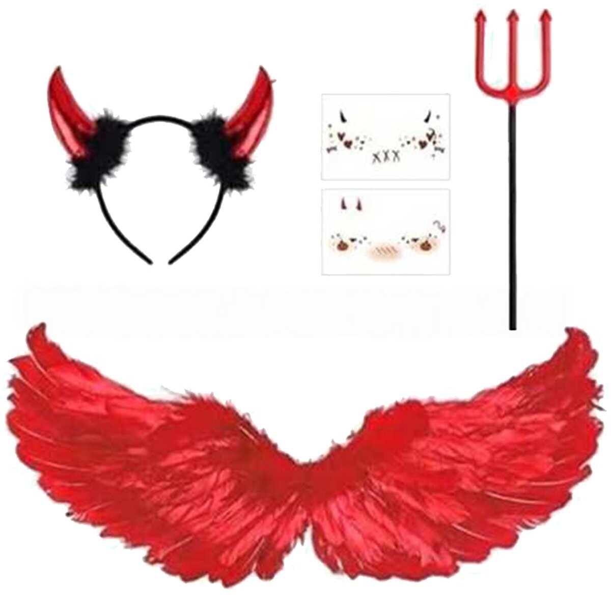 Set di Accessori per Costume d - Women'S Red Accessories recensione e prezzo