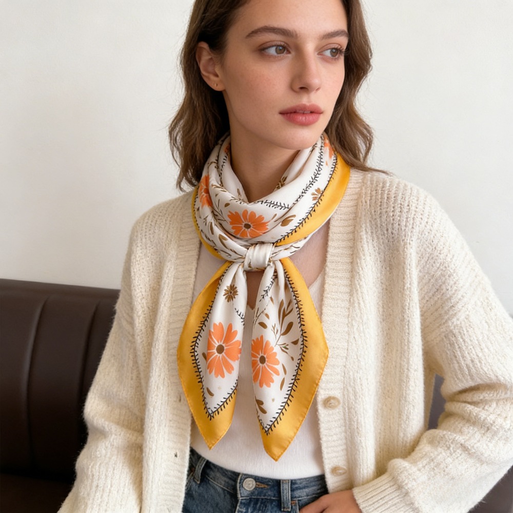 1 Pezzo Nuova Sciarpa Quadrata - Silk Scarf Square recensione e prezzo